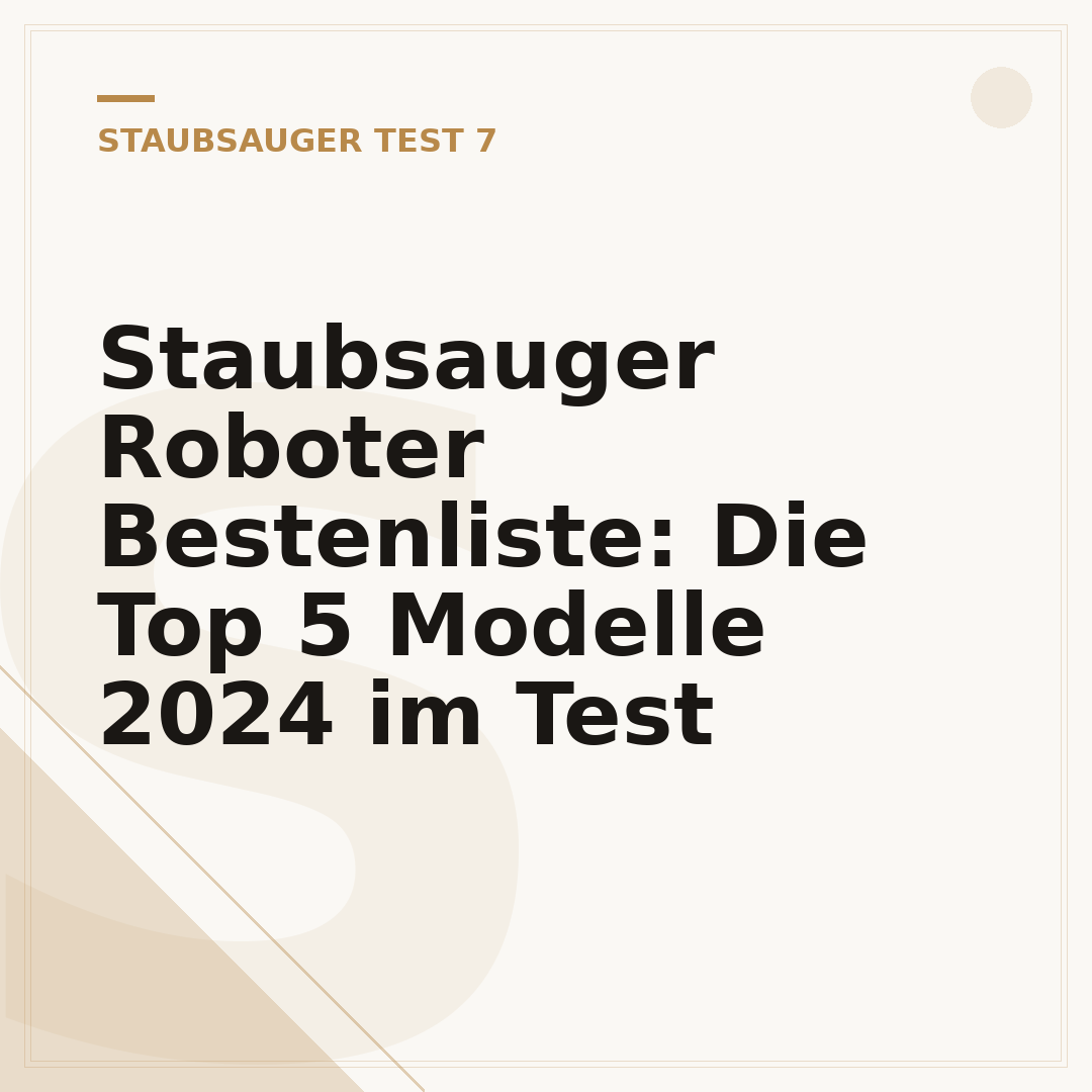 Staubsauger Roboter Bestenliste: Die Top 5 Modelle 2024 im Test