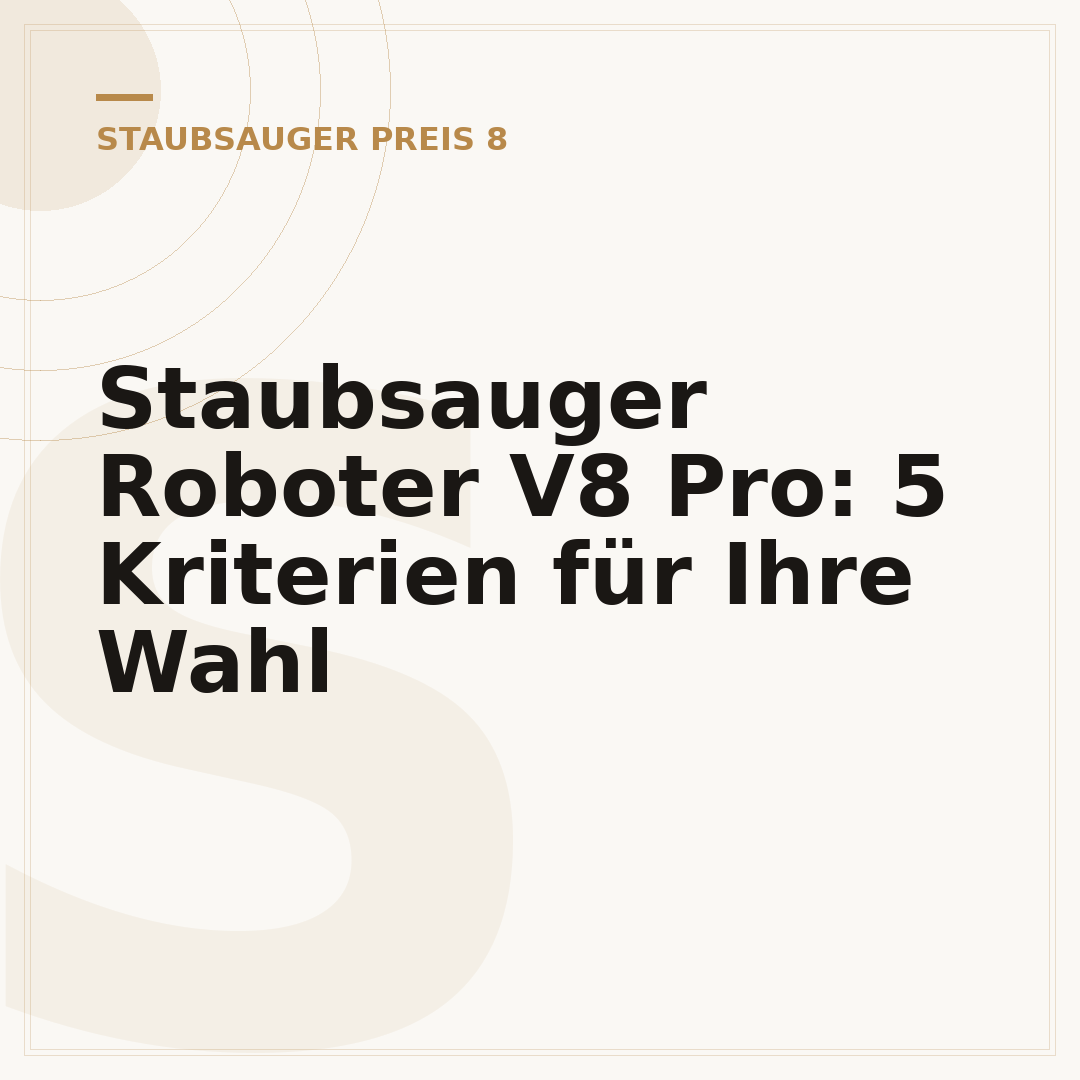 Staubsauger Roboter V8 Pro: 5 Kriterien für Ihre Wahl