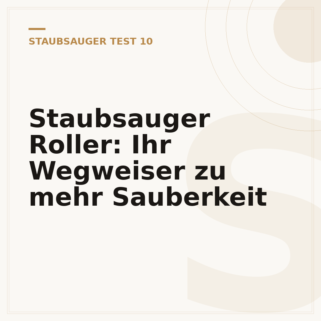 Staubsauger Roller: Ihr Wegweiser zu mehr Sauberkeit