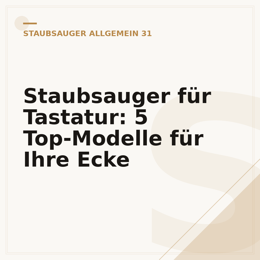 Staubsauger für Tastatur: 5 Top-Modelle für Ihre Ecke