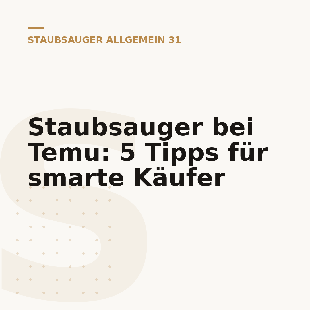 Staubsauger bei Temu: 5 Tipps für smarte Käufer
