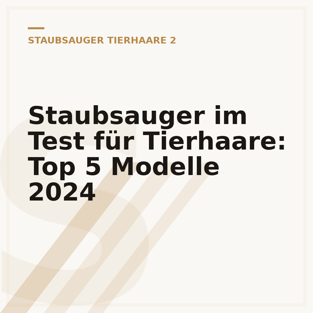Staubsauger im Test für Tierhaare: Top 5 Modelle 2024