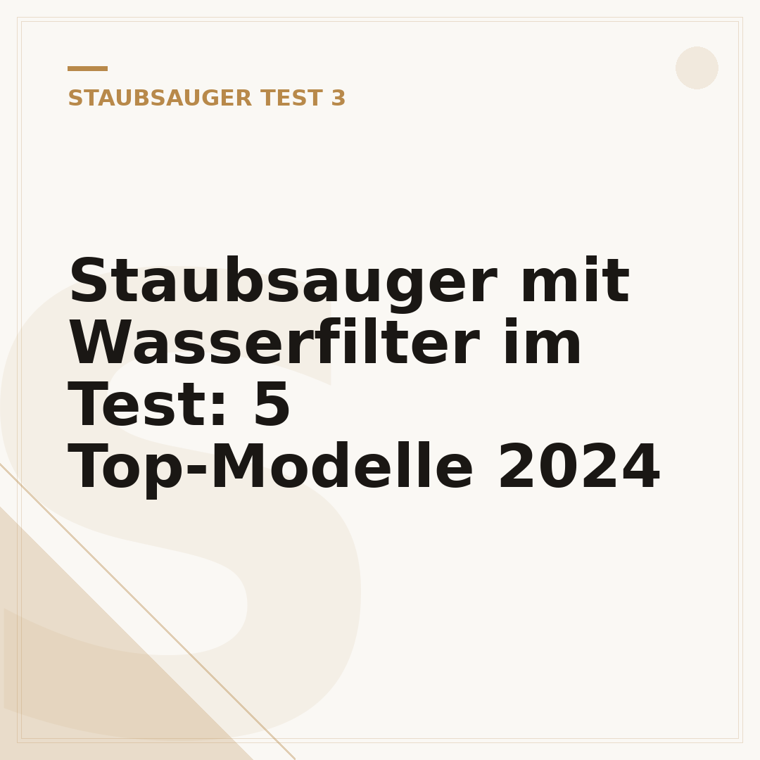 Staubsauger mit Wasserfilter im Test: 5 Top-Modelle 2024