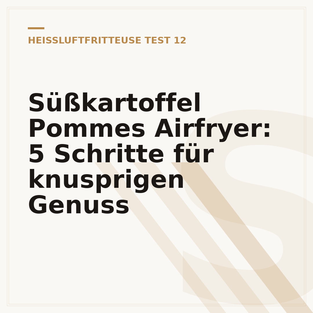 Süßkartoffel Pommes Airfryer: 5 Schritte für knusprigen Genuss