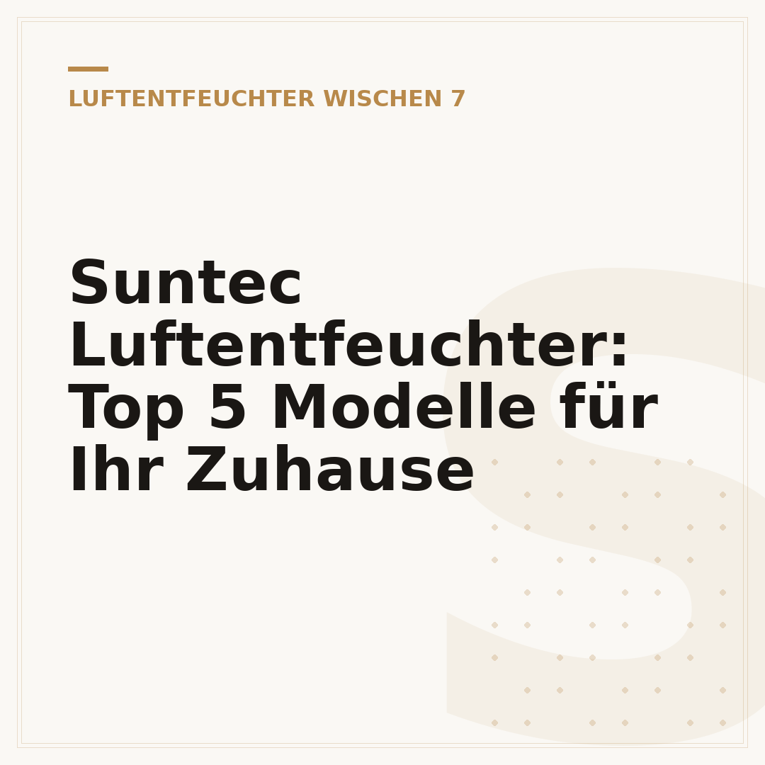 Suntec Luftentfeuchter: Top 5 Modelle für Ihr Zuhause