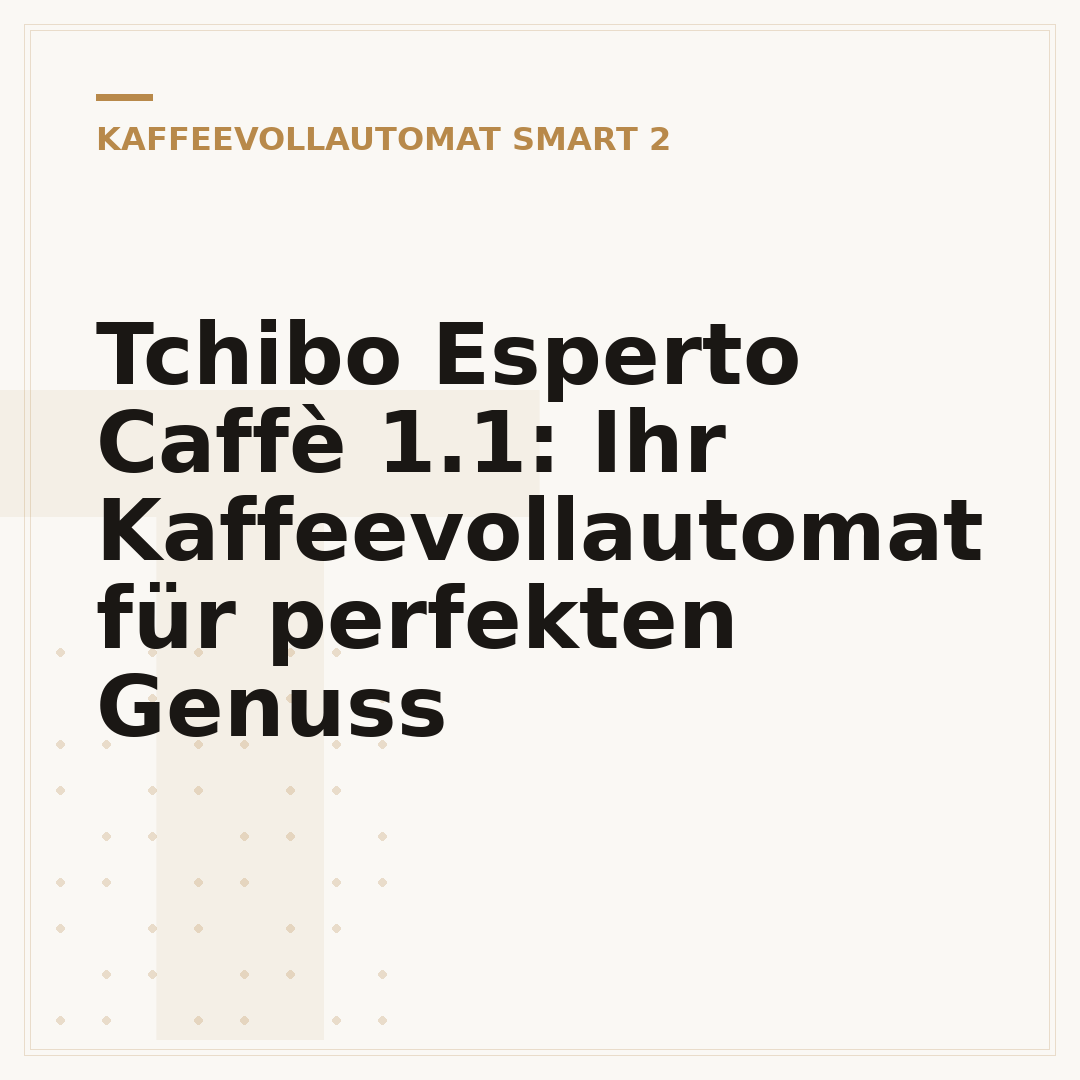 Tchibo Esperto Caffè 1.1: Ihr Kaffeevollautomat für perfekten Genuss