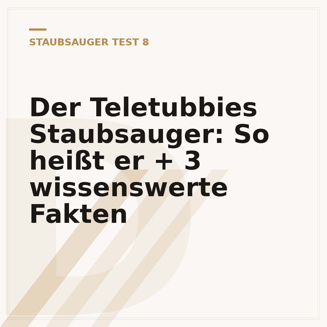 Der Teletubbies Staubsauger: So heißt er + 3 wissenswerte Fakten