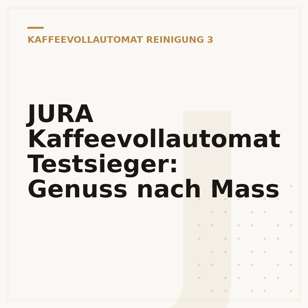 JURA Kaffeevollautomat Testsieger: Genuss nach Mass