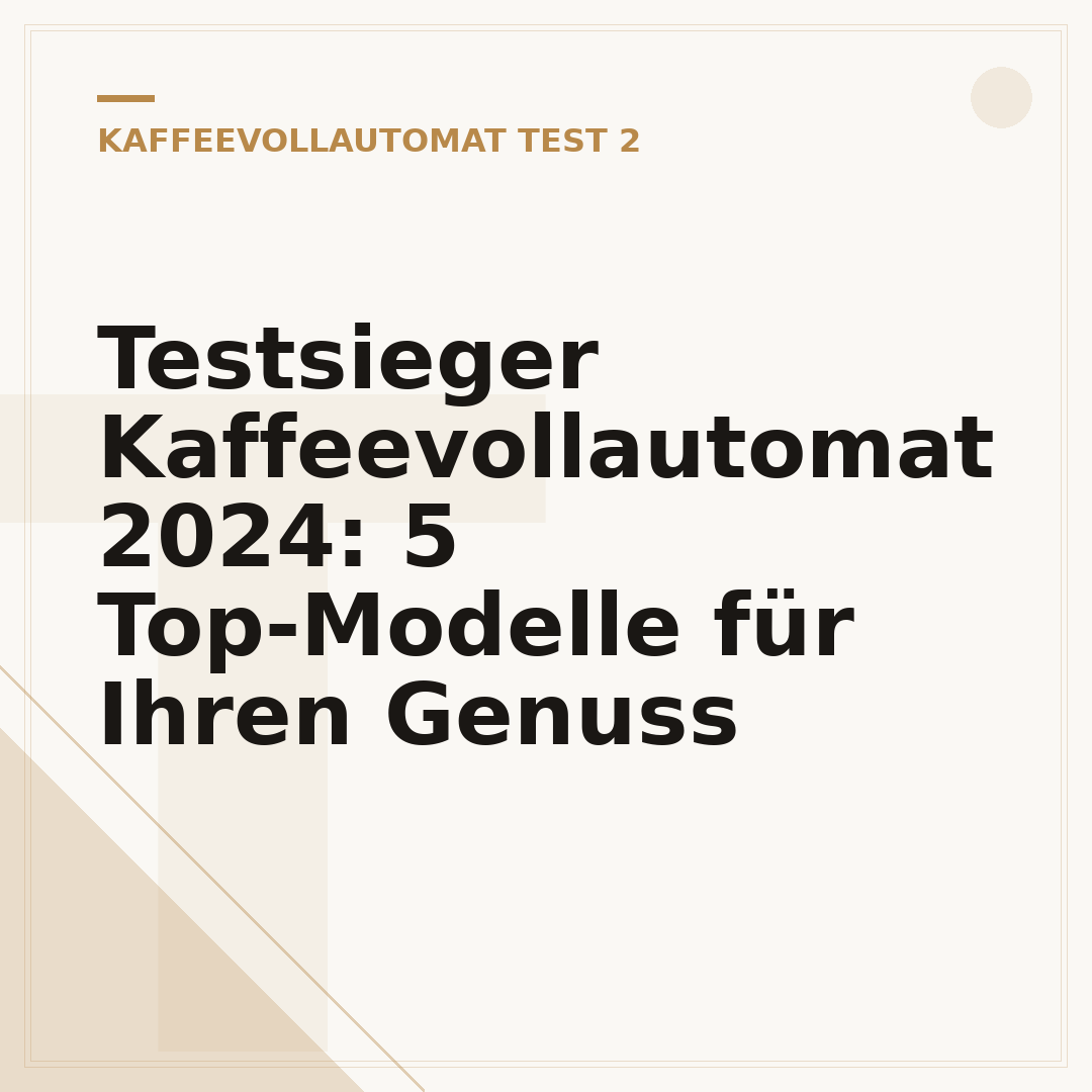 Testsieger Kaffeevollautomat 2024: 5 Top-Modelle für Ihren Genuss