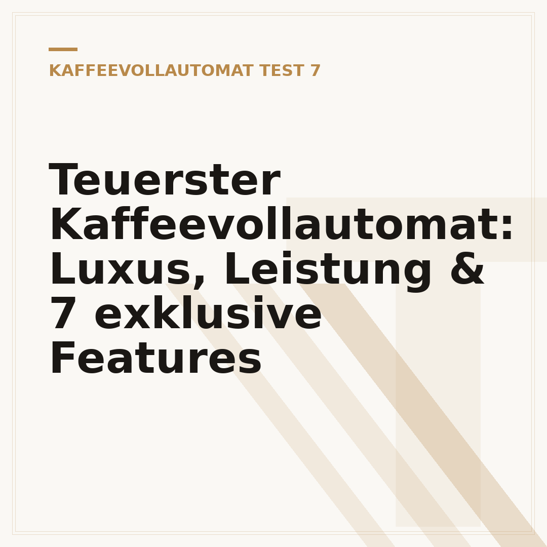 Teuerster Kaffeevollautomat: Luxus, Leistung & 7 exklusive Features