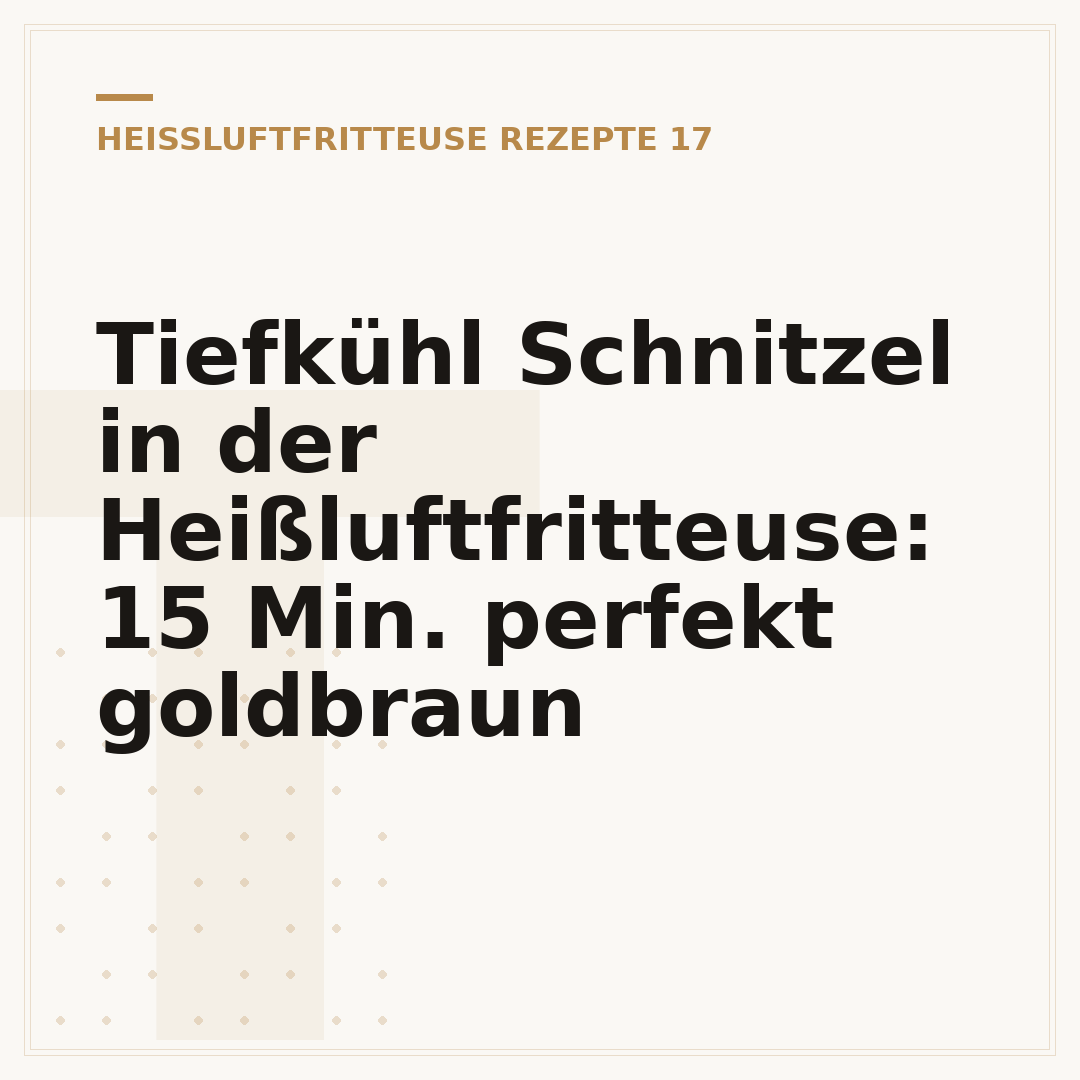 Tiefkühl Schnitzel in der Heißluftfritteuse: 15 Min. perfekt goldbraun