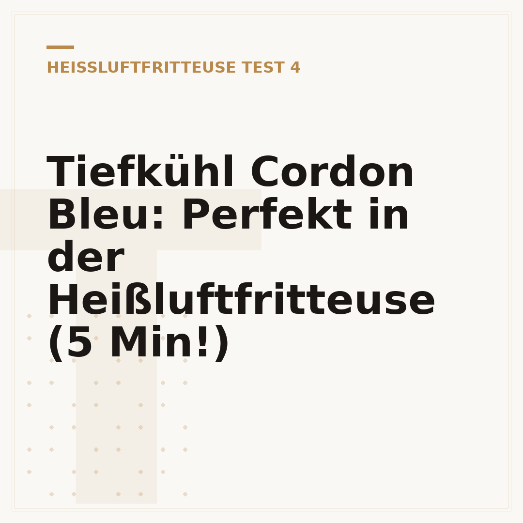 Tiefkühl Cordon Bleu: Perfekt in der Heißluftfritteuse (5 Min!)
