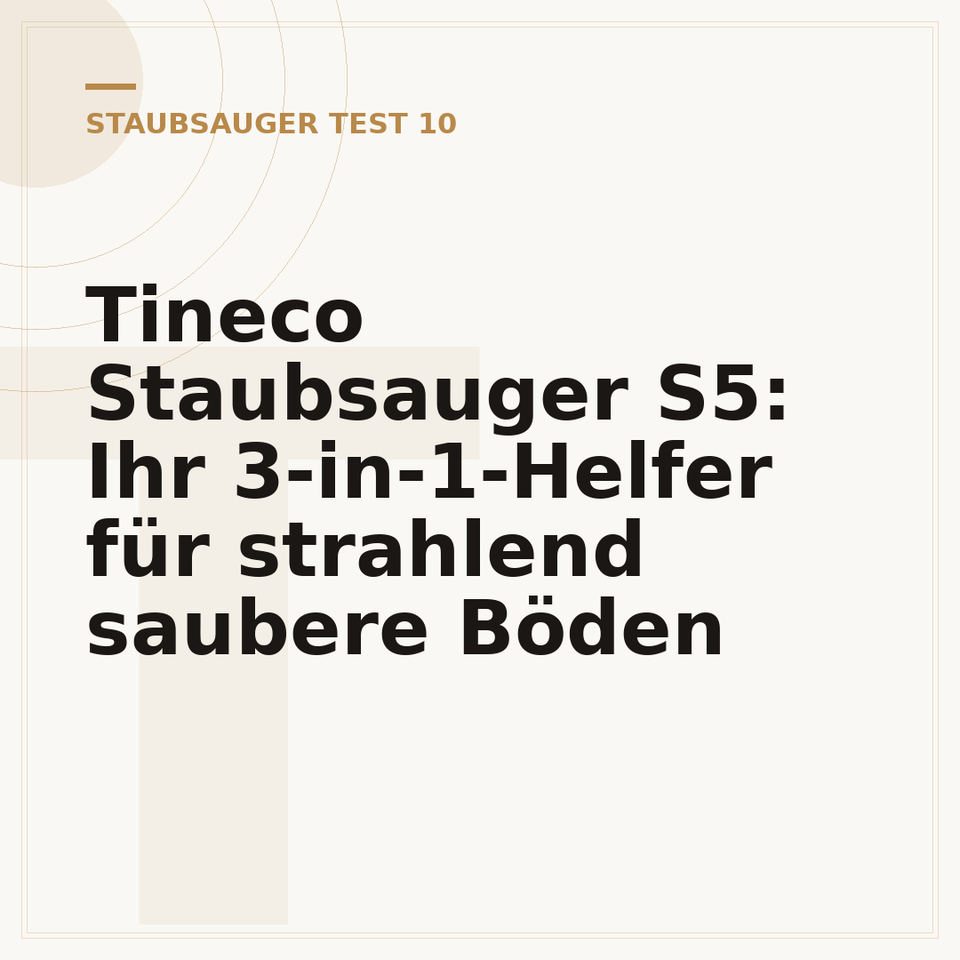 Tineco Staubsauger S5: Ihr 3-in-1-Helfer für strahlend saubere Böden