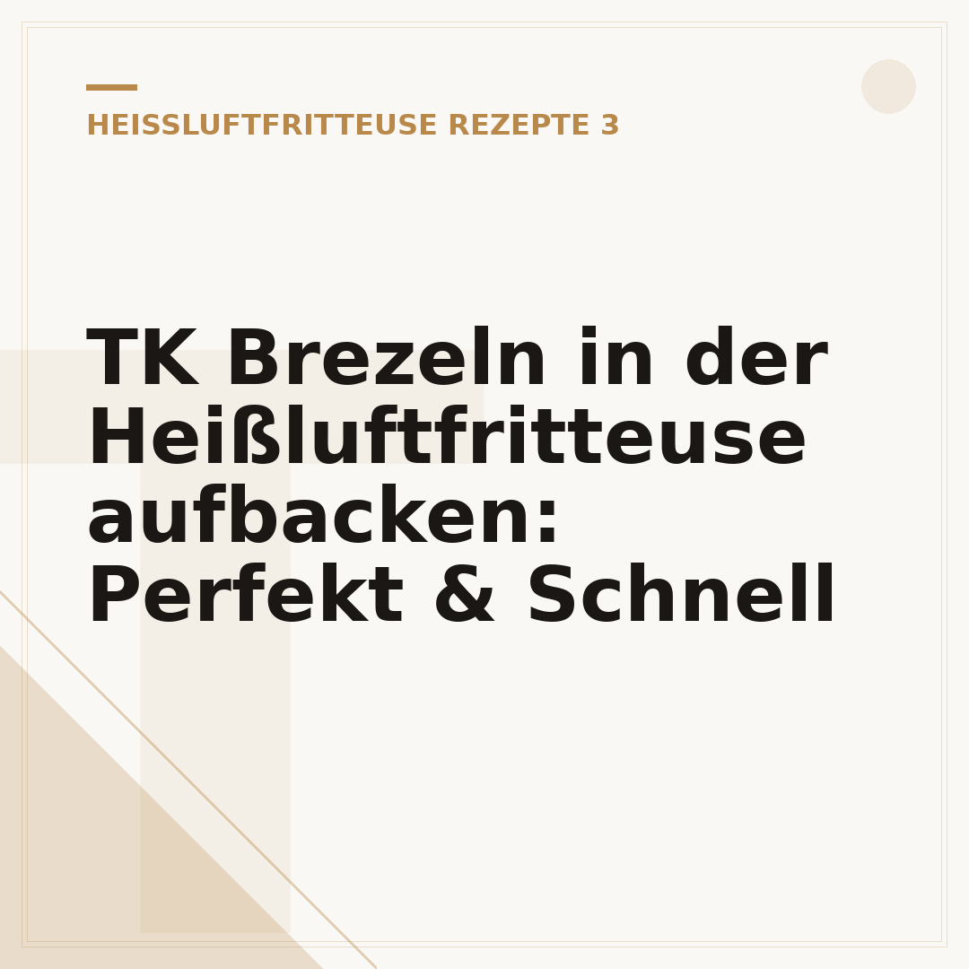 TK Brezeln in der Heißluftfritteuse aufbacken: Perfekt & Schnell