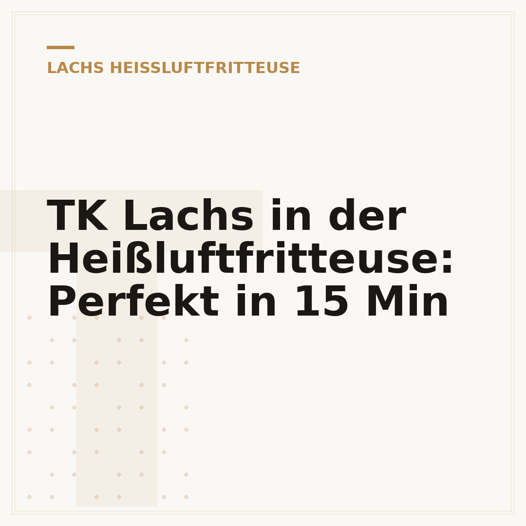 TK Lachs in der Heißluftfritteuse: Perfekt in 15 Min