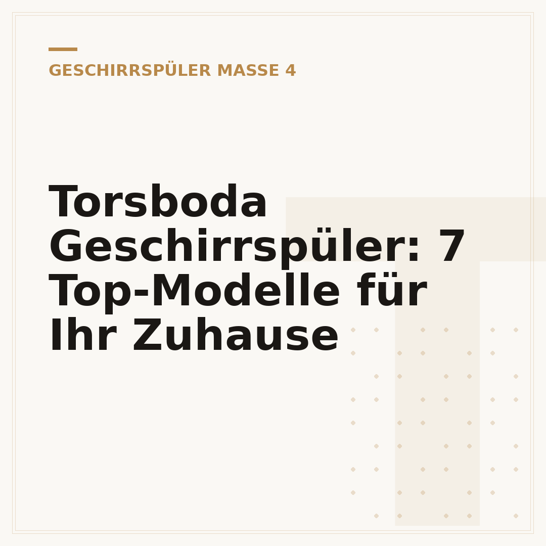 Torsboda Geschirrspüler: 7 Top-Modelle für Ihr Zuhause