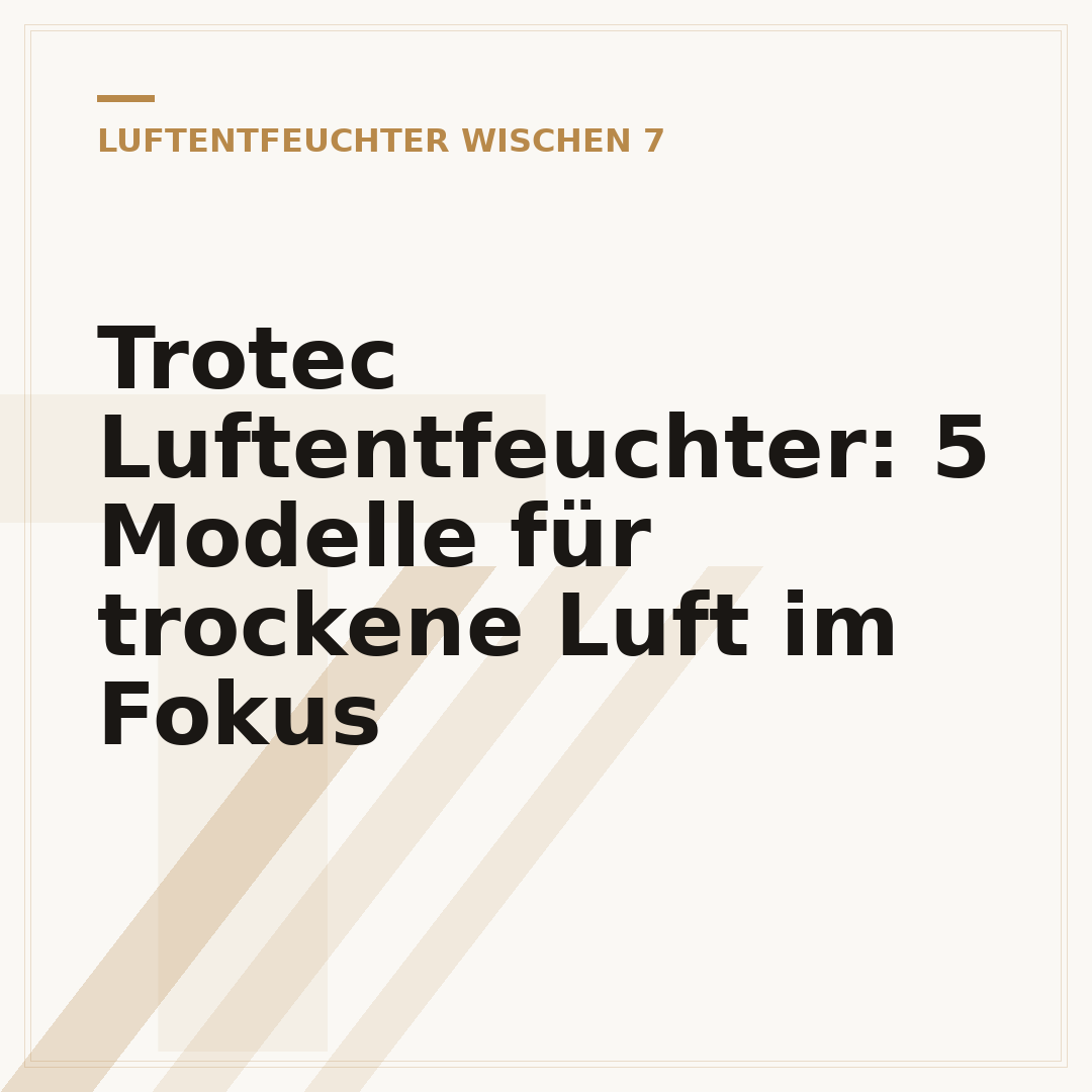 Trotec Luftentfeuchter: 5 Modelle für trockene Luft im Fokus