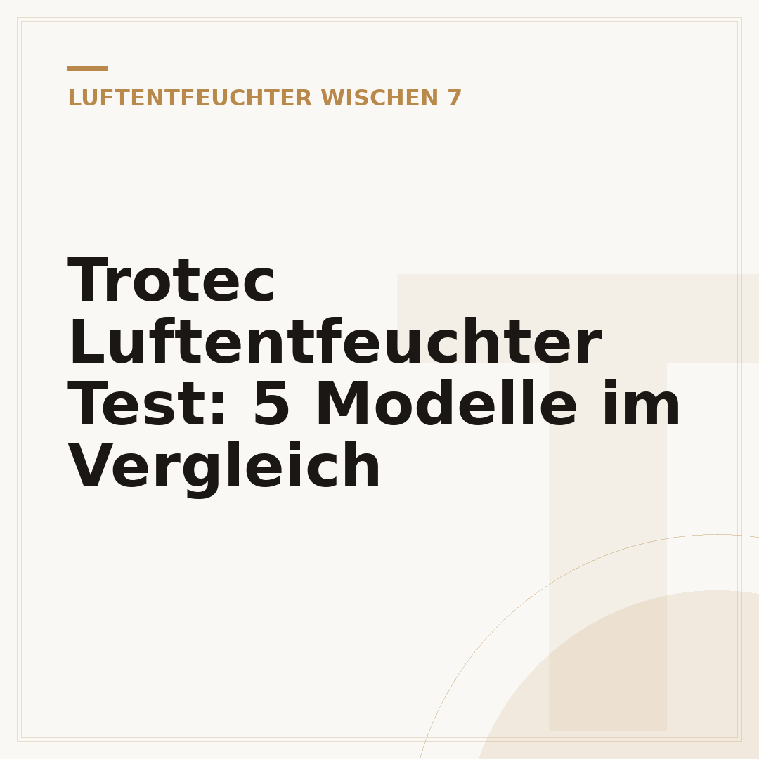 Trotec Luftentfeuchter Test: 5 Modelle im Vergleich