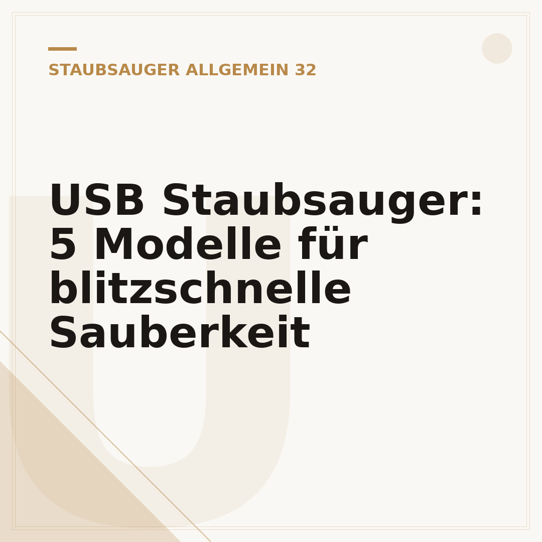 USB Staubsauger: 5 Modelle für blitzschnelle Sauberkeit