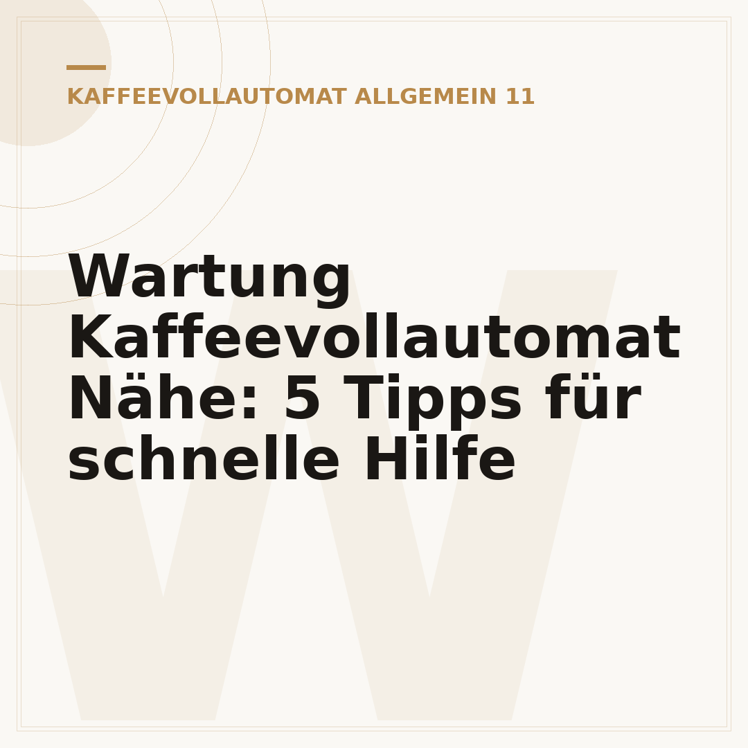 Wartung Kaffeevollautomat Nähe: 5 Tipps für schnelle Hilfe