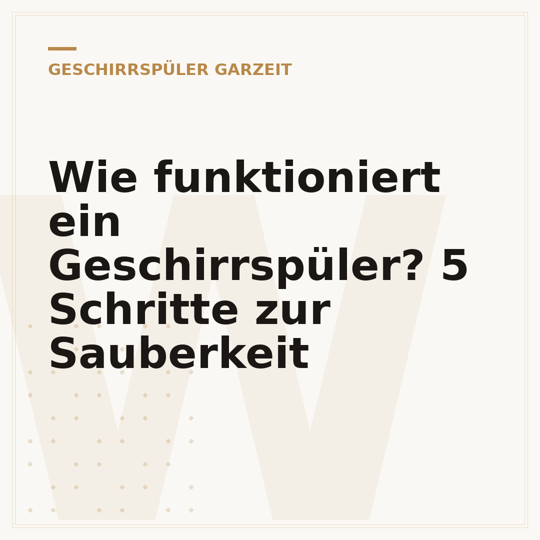 Wie funktioniert ein Geschirrspüler? 5 Schritte zur Sauberkeit