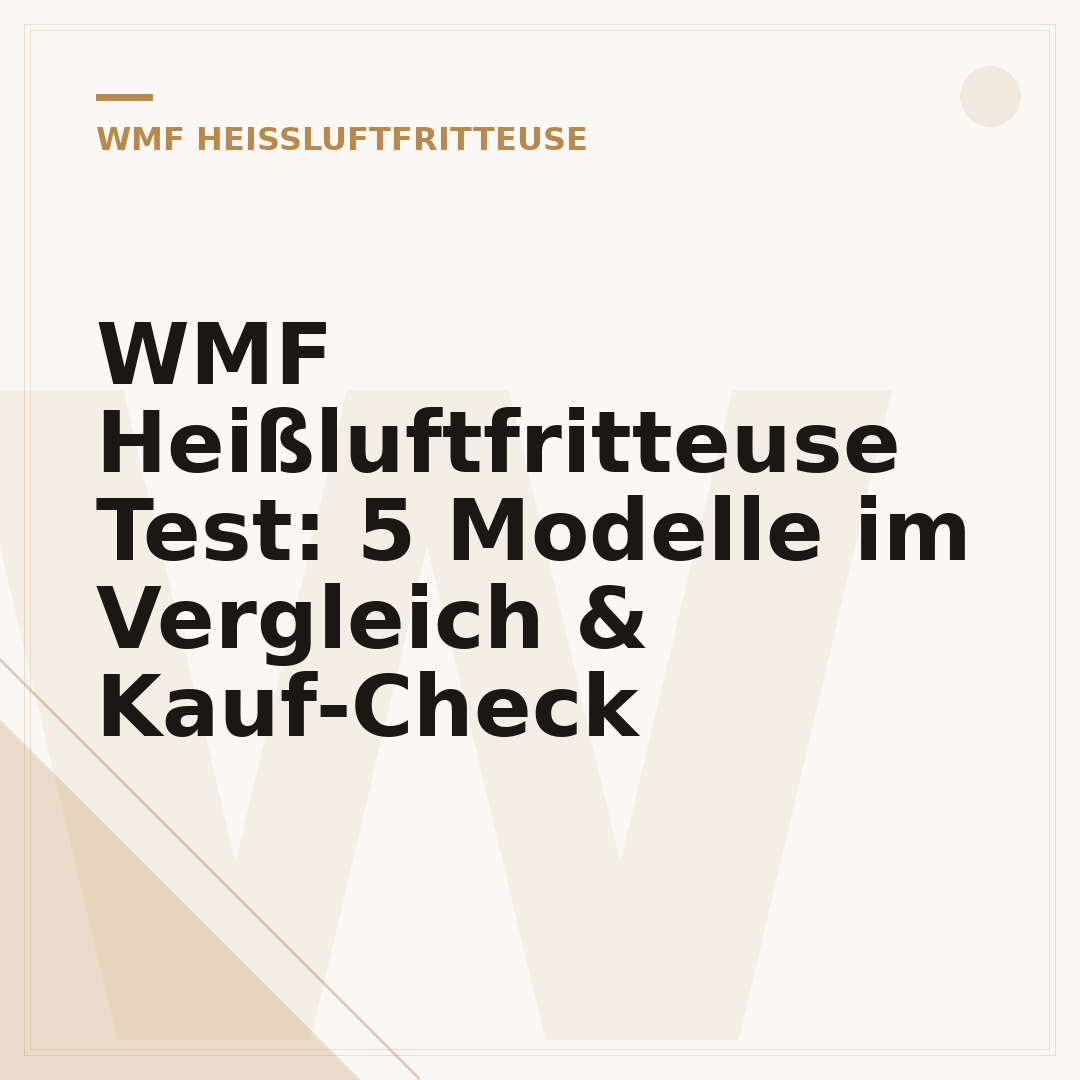WMF Heißluftfritteuse Test: 5 Modelle im Vergleich & Kauf-Check