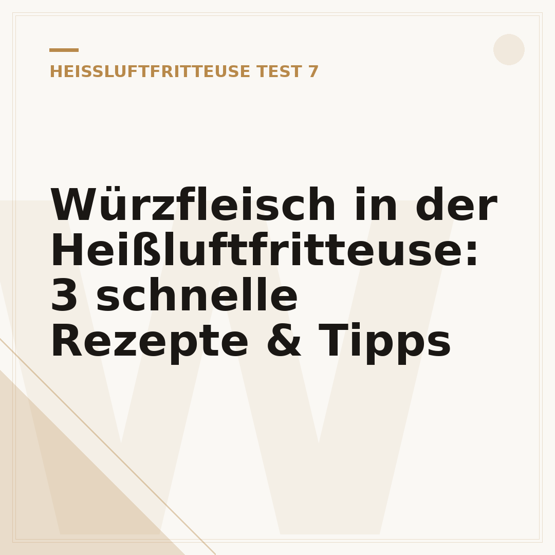Würzfleisch in der Heißluftfritteuse: 3 schnelle Rezepte & Tipps