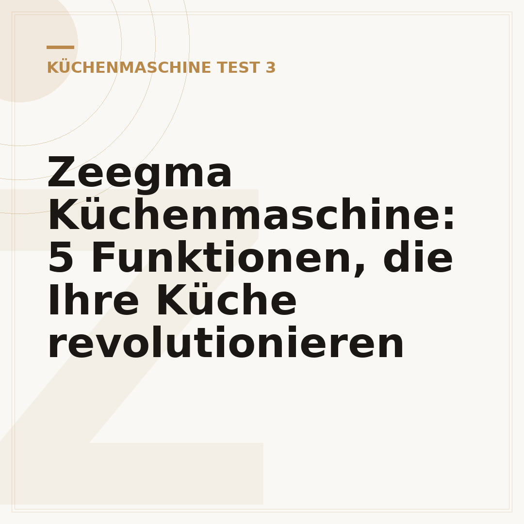 Zeegma Küchenmaschine: 5 Funktionen, die Ihre Küche revolutionieren
