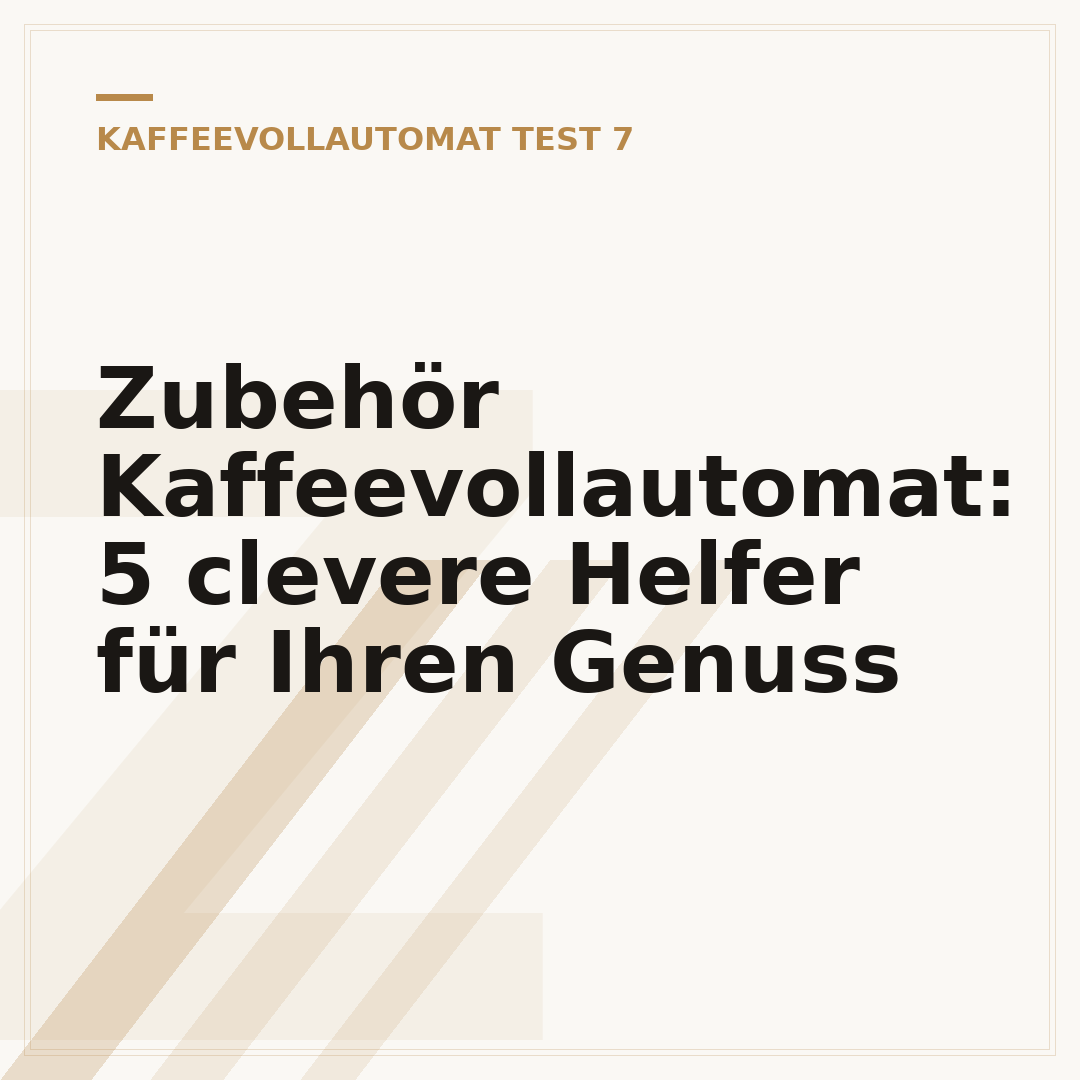 Zubehör Kaffeevollautomat: 5 clevere Helfer für Ihren Genuss