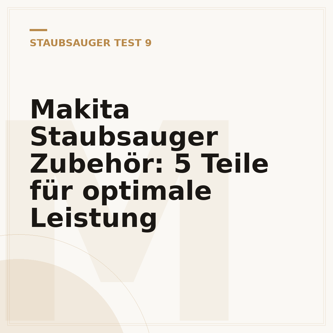 Makita Staubsauger Zubehör: 5 Teile für optimale Leistung